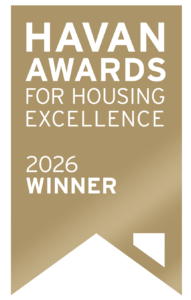 Homepage banner celebrating Su Casa Design as a 2026 HAVAN Awards finalist for excellence in residential home design.